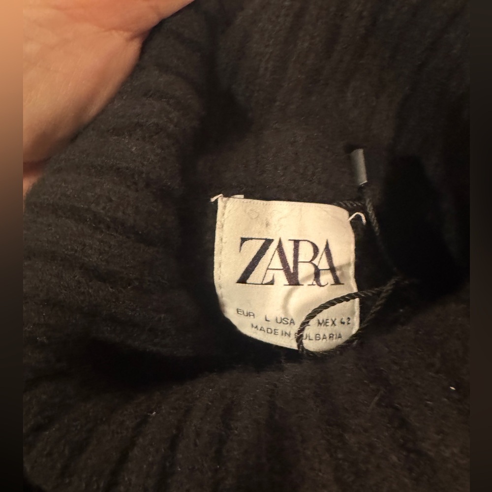 Zara Black wool Turtleneck Sweater - Picture 4 of 5